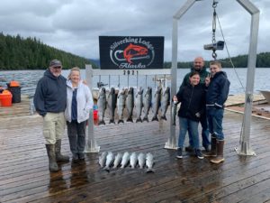 Fish in Alaska at the Silverking Lodge